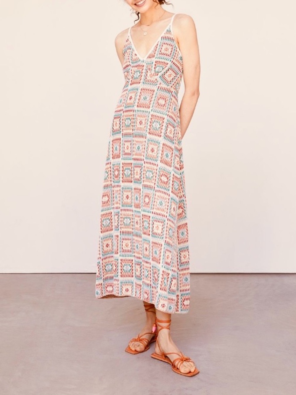 Crochet maxi dress